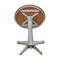 International Concepts Round 36 in Round Top Pedestal Table, Bar Height, Hickory/Stone, 36 in W, 36 in L, 41.9 in H, Wood K41-36RT-27B-6B-2 - alternate 3